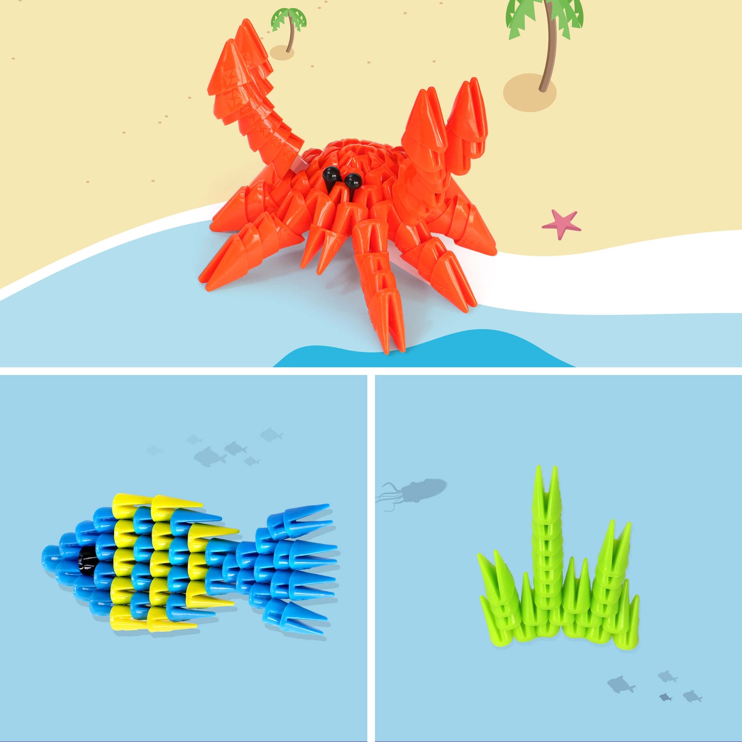 TRICOFUN™ Tube the crab building kit -1001-New Arrival Pre - sale