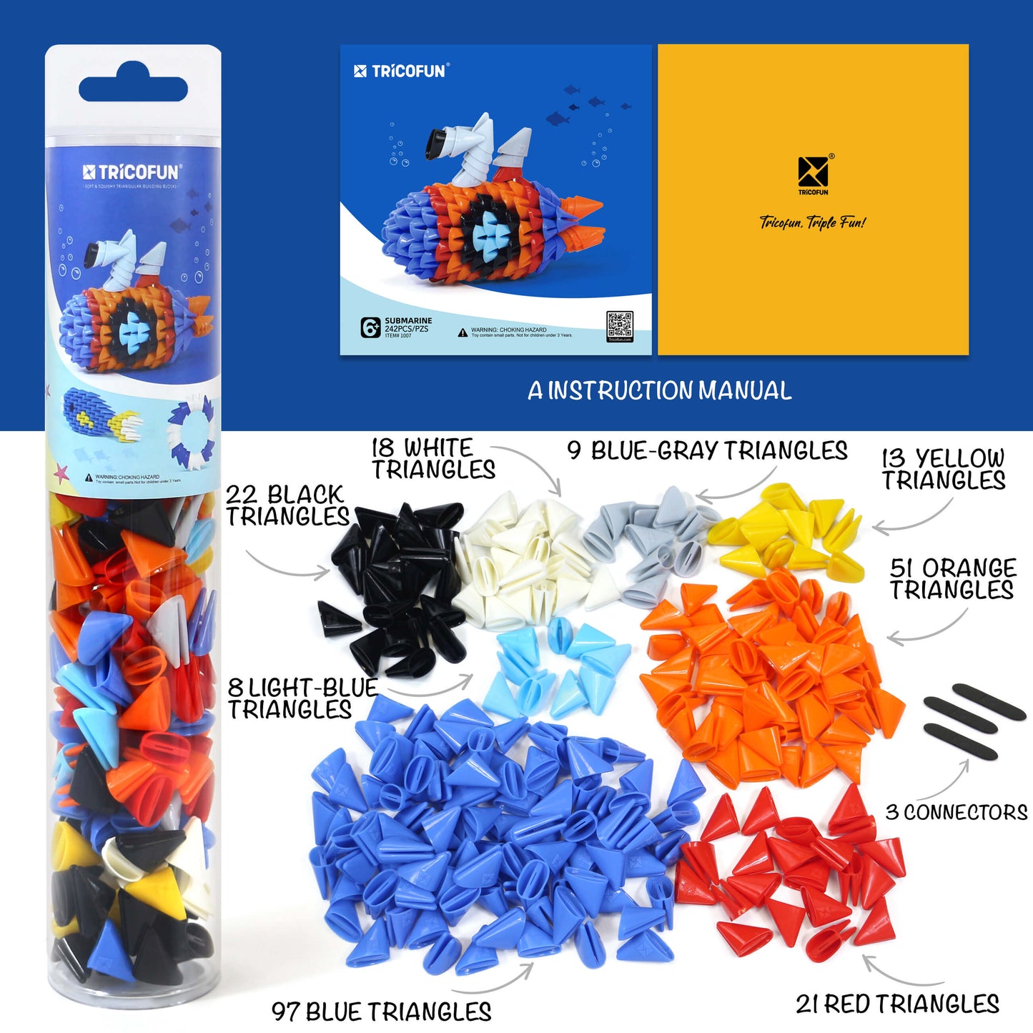 TRICOFUN™ Tube the submarine building kit -1007-New Arrival Pre - sale