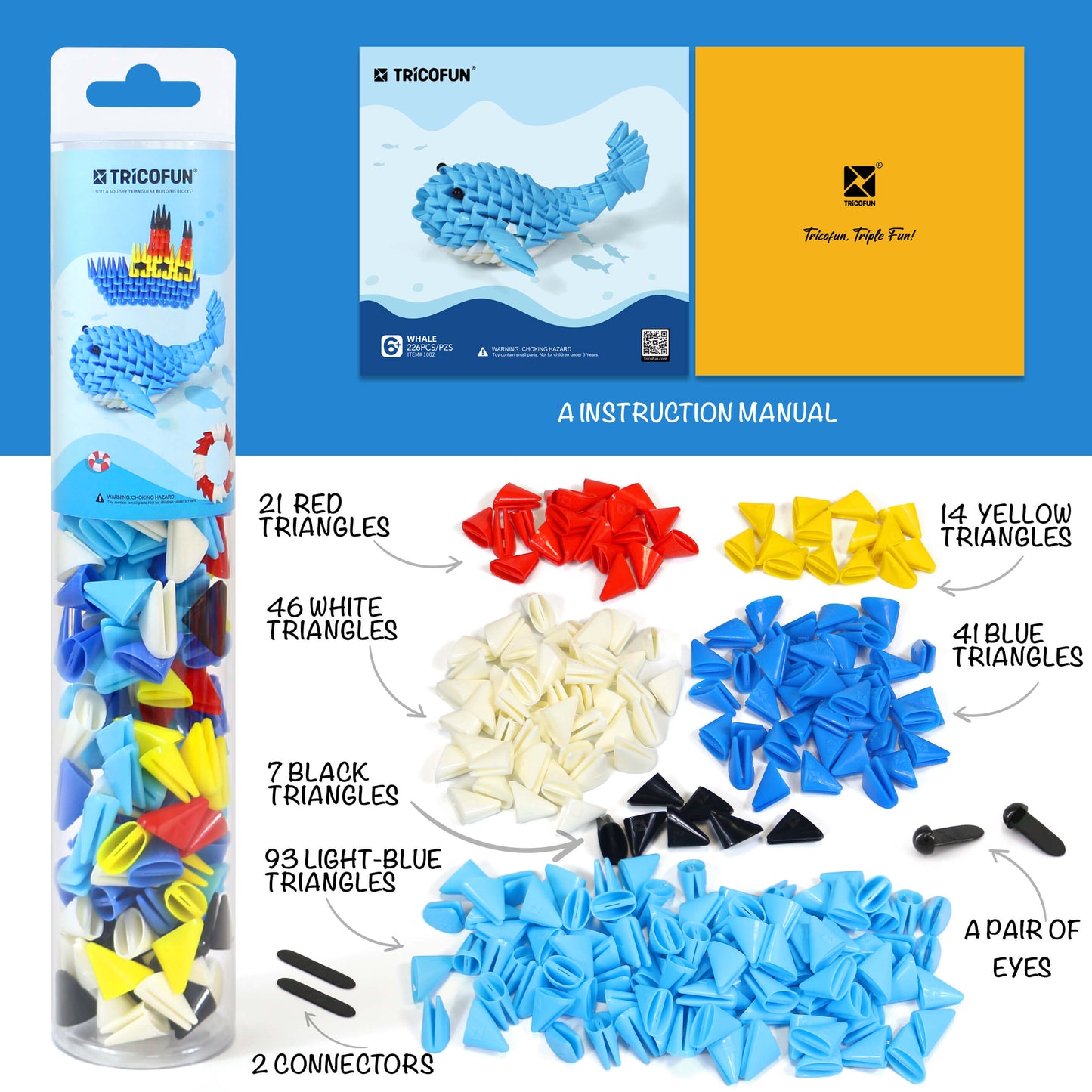 TRICOFUN™ Tube the whale building kit -1002-New Arrival Pre - sale