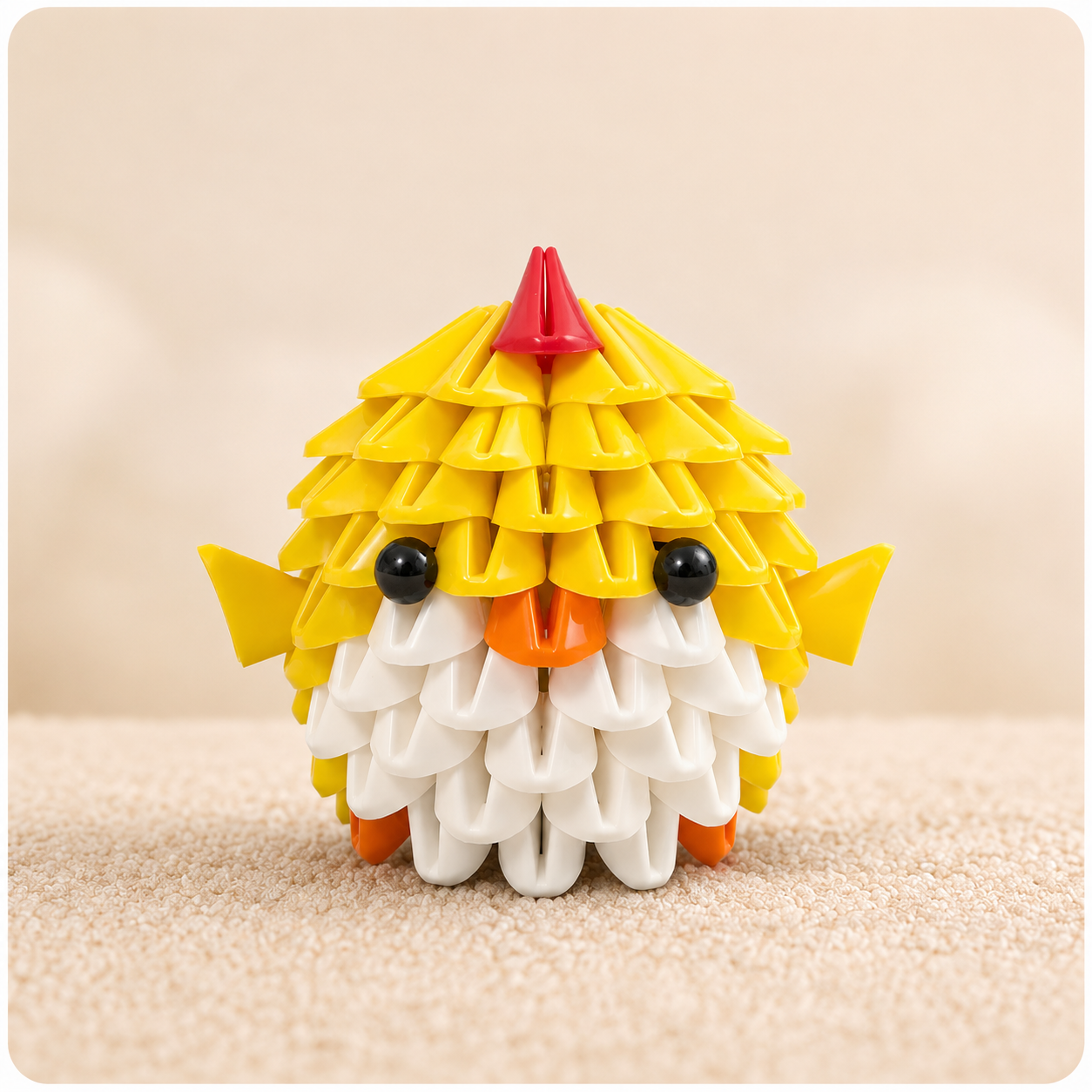 Tricofun Sunny Yellow Chick Soft Triangle Building Kit