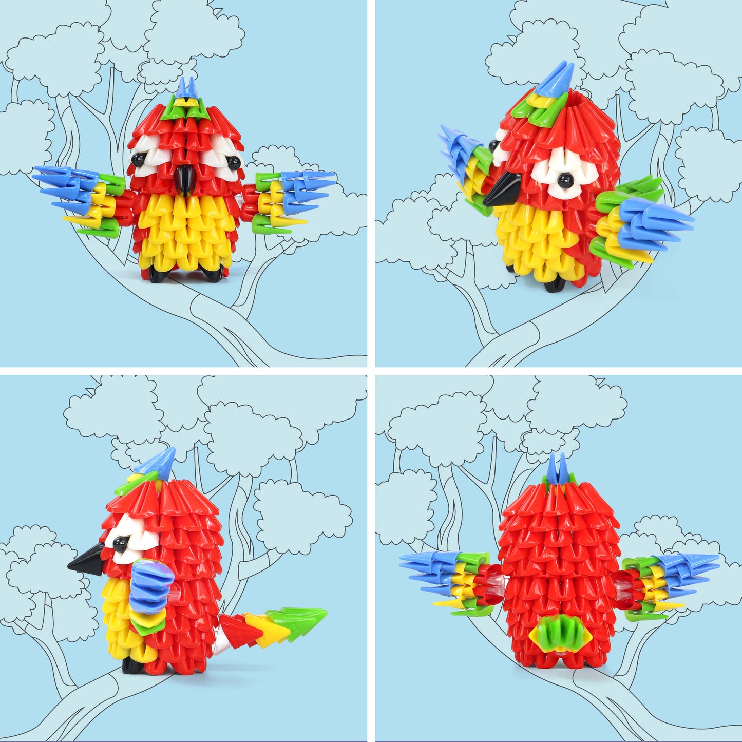 TRICOFUN™ Animals the mini parrot building kit -1010