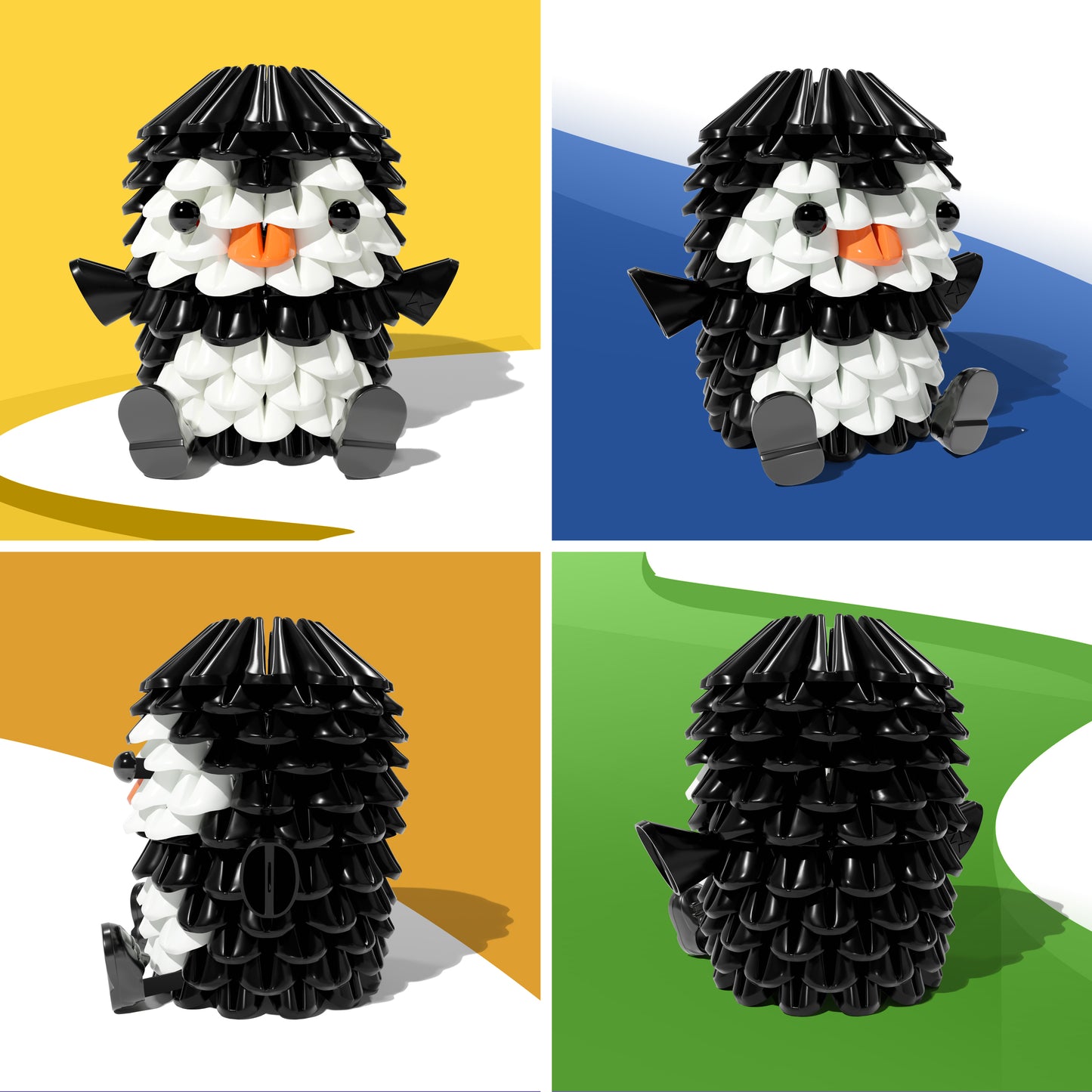 TRICOFUN™ Animals the mini penguin building kit -1111