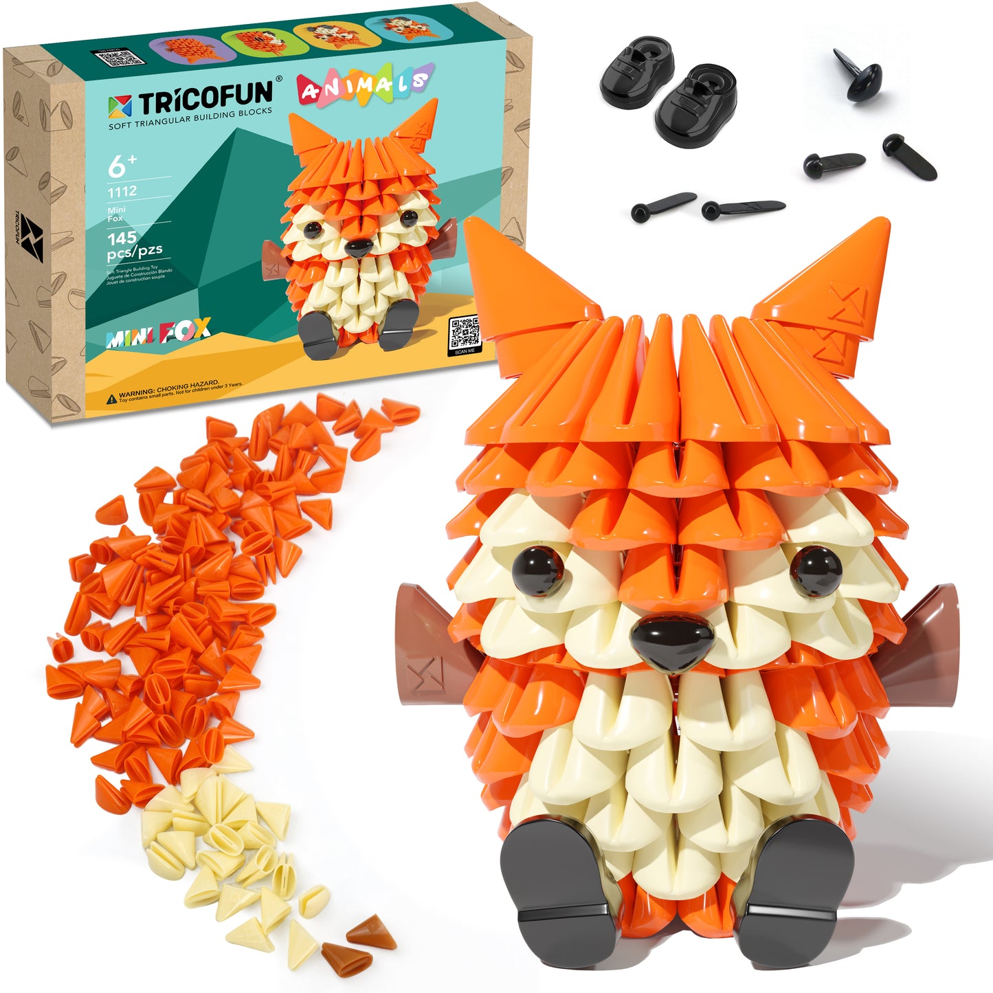 TRICOFUN™ Animals the mini fox building kit -1112