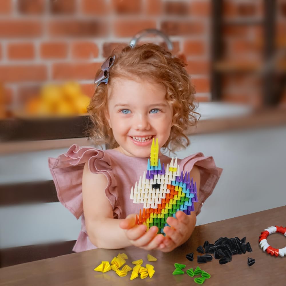500 Pieces Soft Building Blocks Kids Rainbow Mix STEM Toys Educational Building Toys Monochrome Sets Interlocking Solid Plastic for Preschool Kids Boys and Girls Aged 6+ (MIX01)