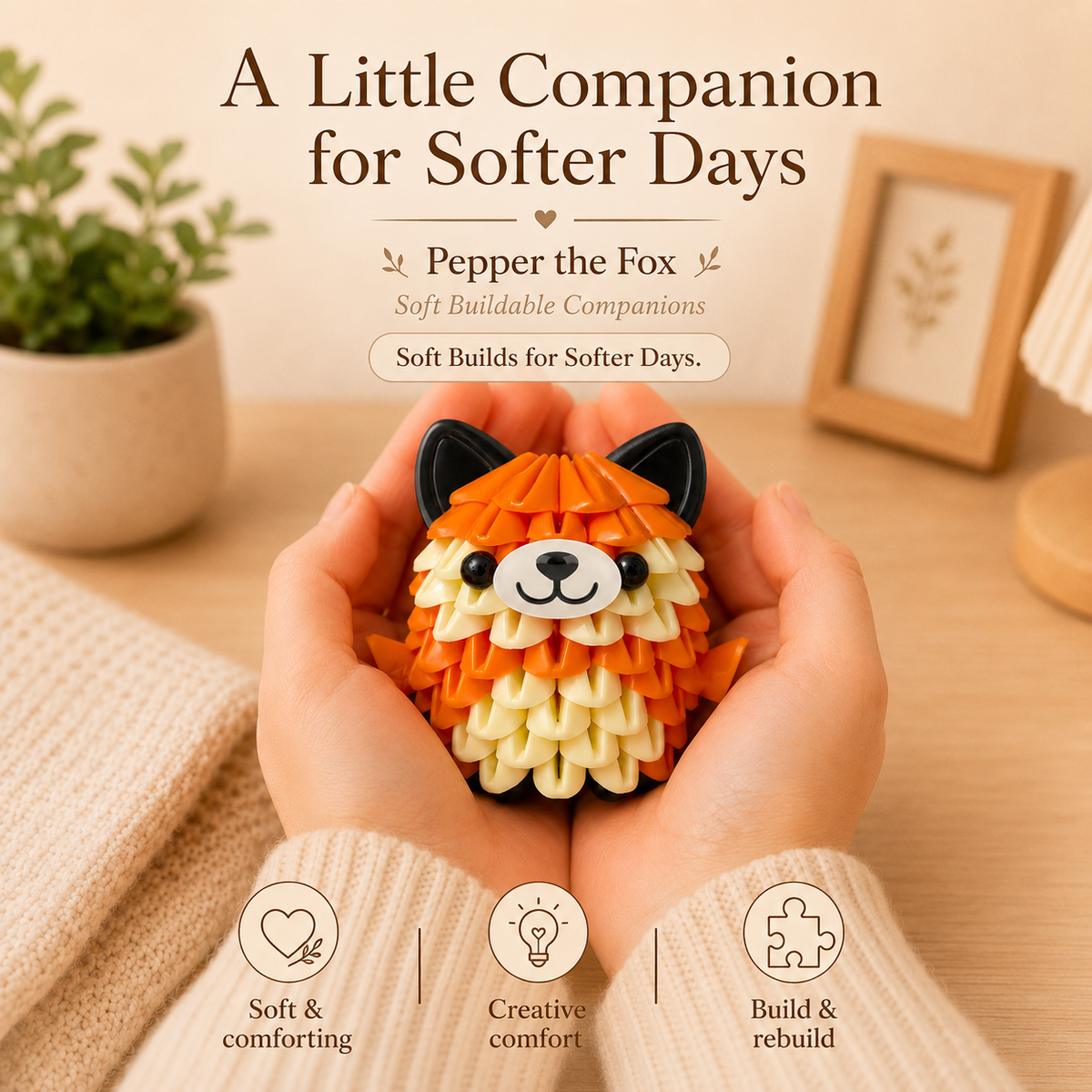 Tricofun® Pepper Fox Soft Building Kit