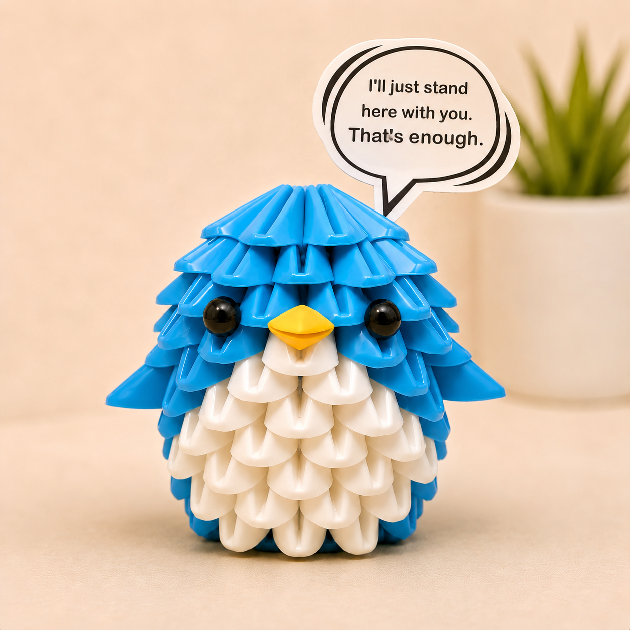 Tricofun® Pip the Blue Penguin Soft Triangle Building Kit — Pre-order
