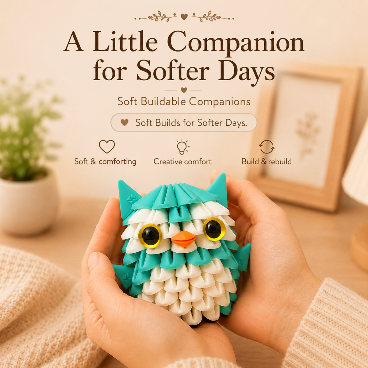 Tricofun® Sage Owl Soft Building Kit
