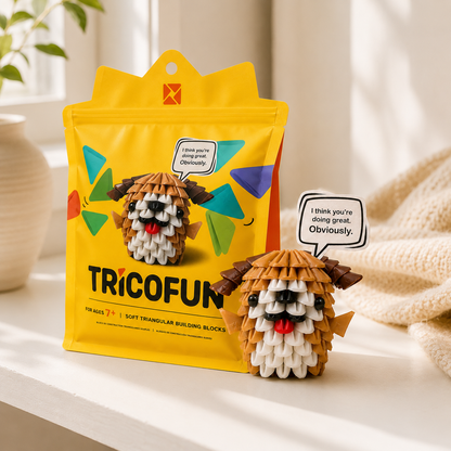 Tricofun® Biscuit Puppy Soft Triangle Building Kit — Pre-order