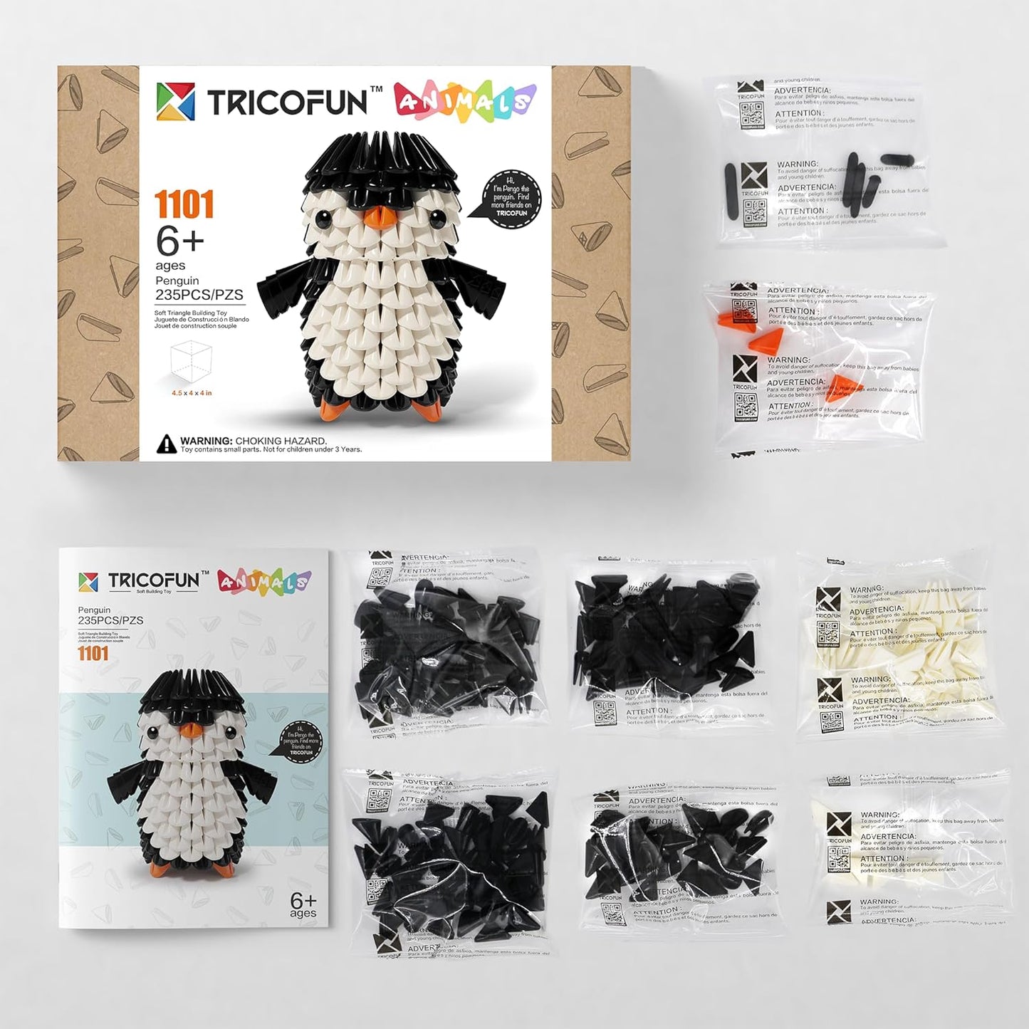 TRICOFUN™ Animals Pengo the penguin building kit -1101