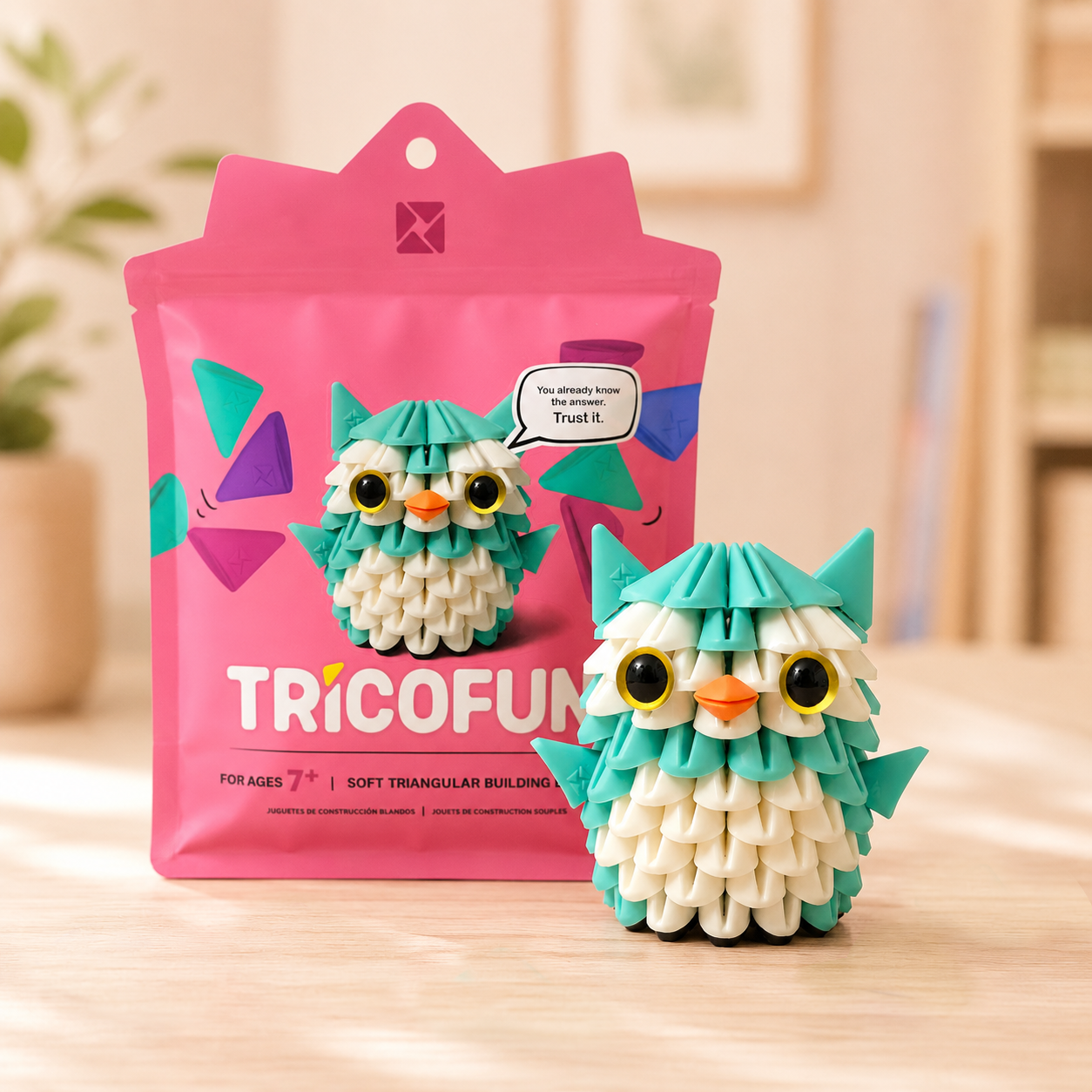 Tricofun® Sage the Owl Soft Triangle Building Kit — Pre-order