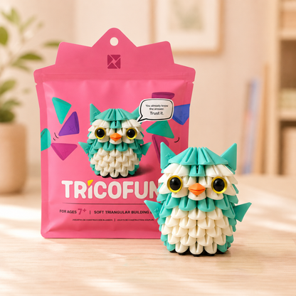 Tricofun® Sage the Owl Soft Triangle Building Kit — Pre-order
