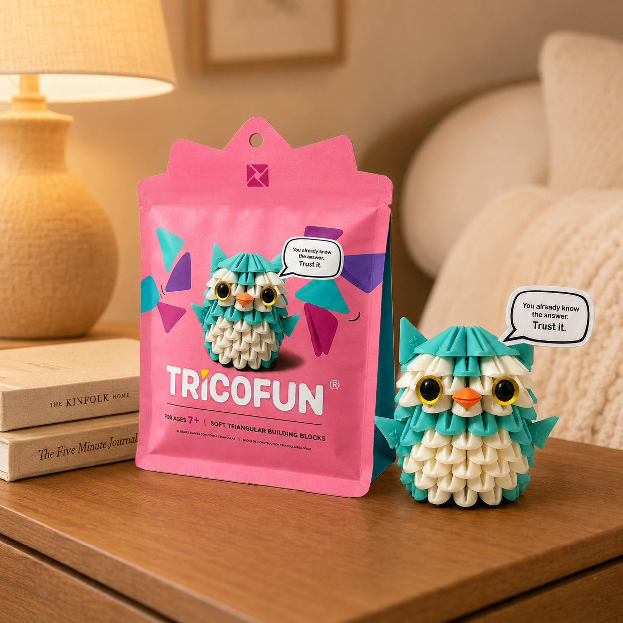 Tricofun® Sage the Owl Soft Triangle Building Kit — Pre-order