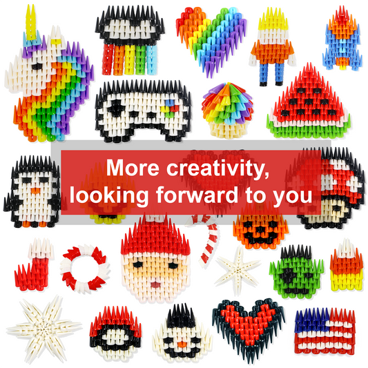 Tricofun® 500 Pieces Soft Building Blocks Kids Rainbow Mix