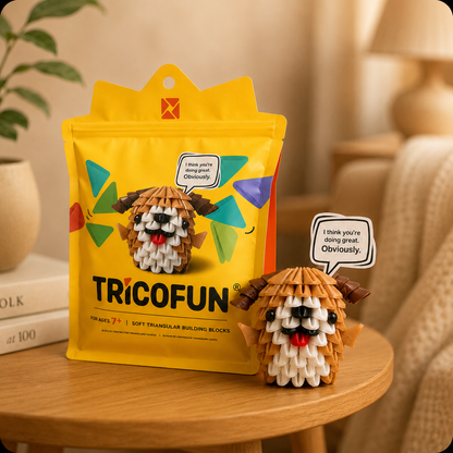 Tricofun® Biscuit Puppy Soft Triangle Building Kit — Pre-order