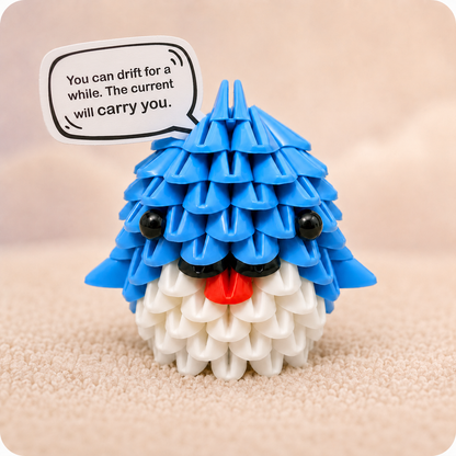 Tricofun® Drift Blue Whale Soft Triangle Building Kit — Pre-order