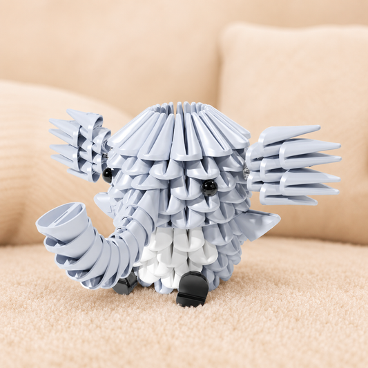 TRICOFUN™ Animals the mini elephant building kit -1113