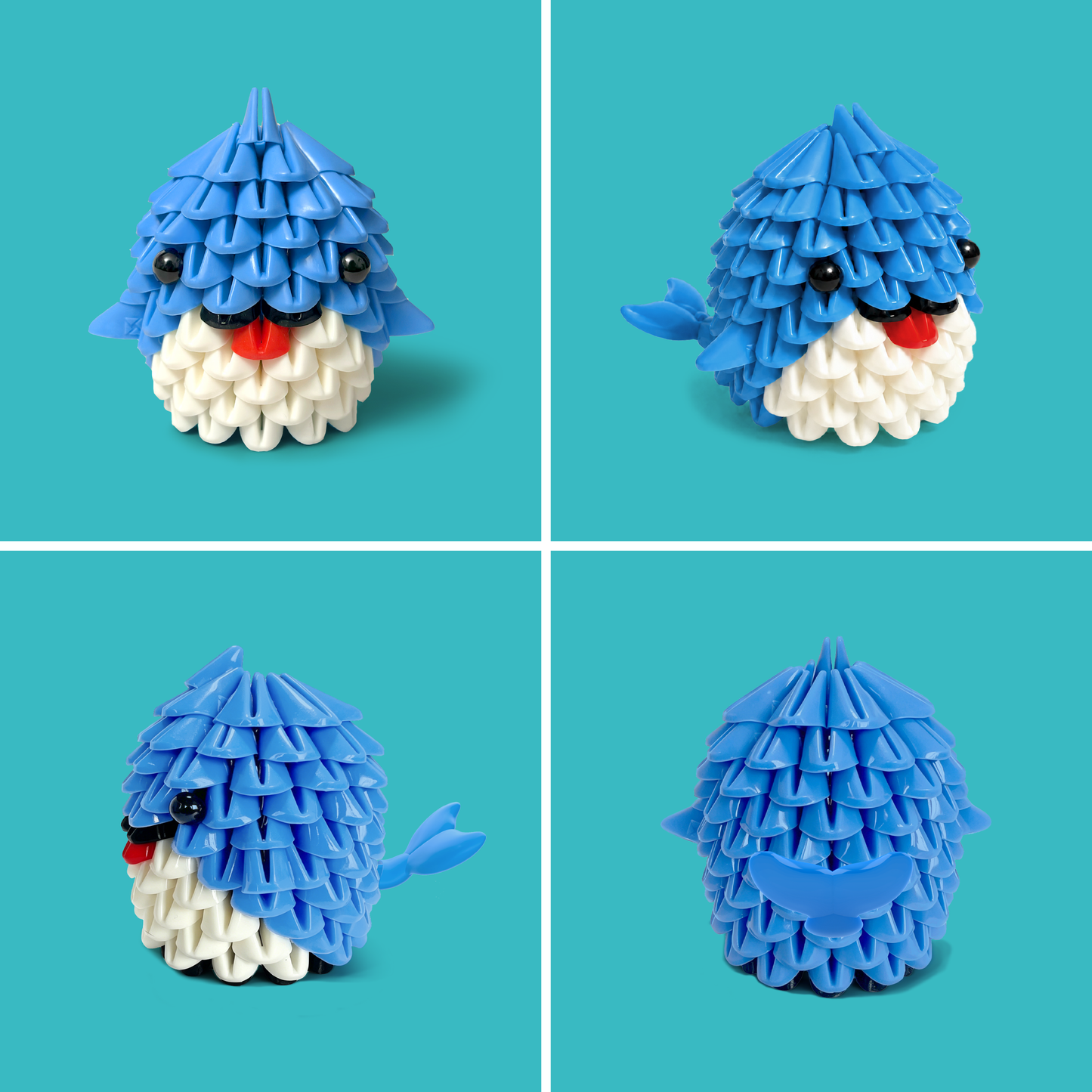 Tricofun® Drift Blue Whale Soft Triangle Building Kit — Pre-order