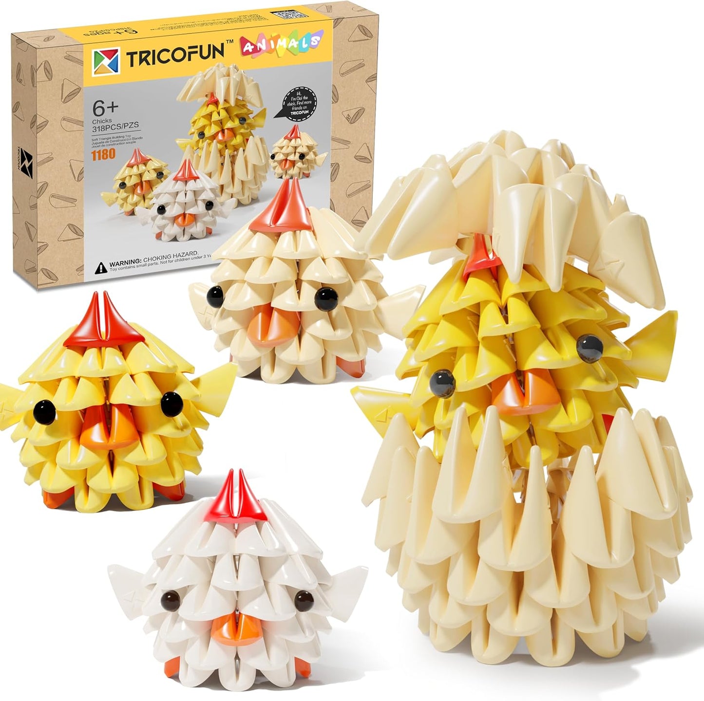 TRICOFUN™ Animals chicks building kit (1180-CHICKSET)