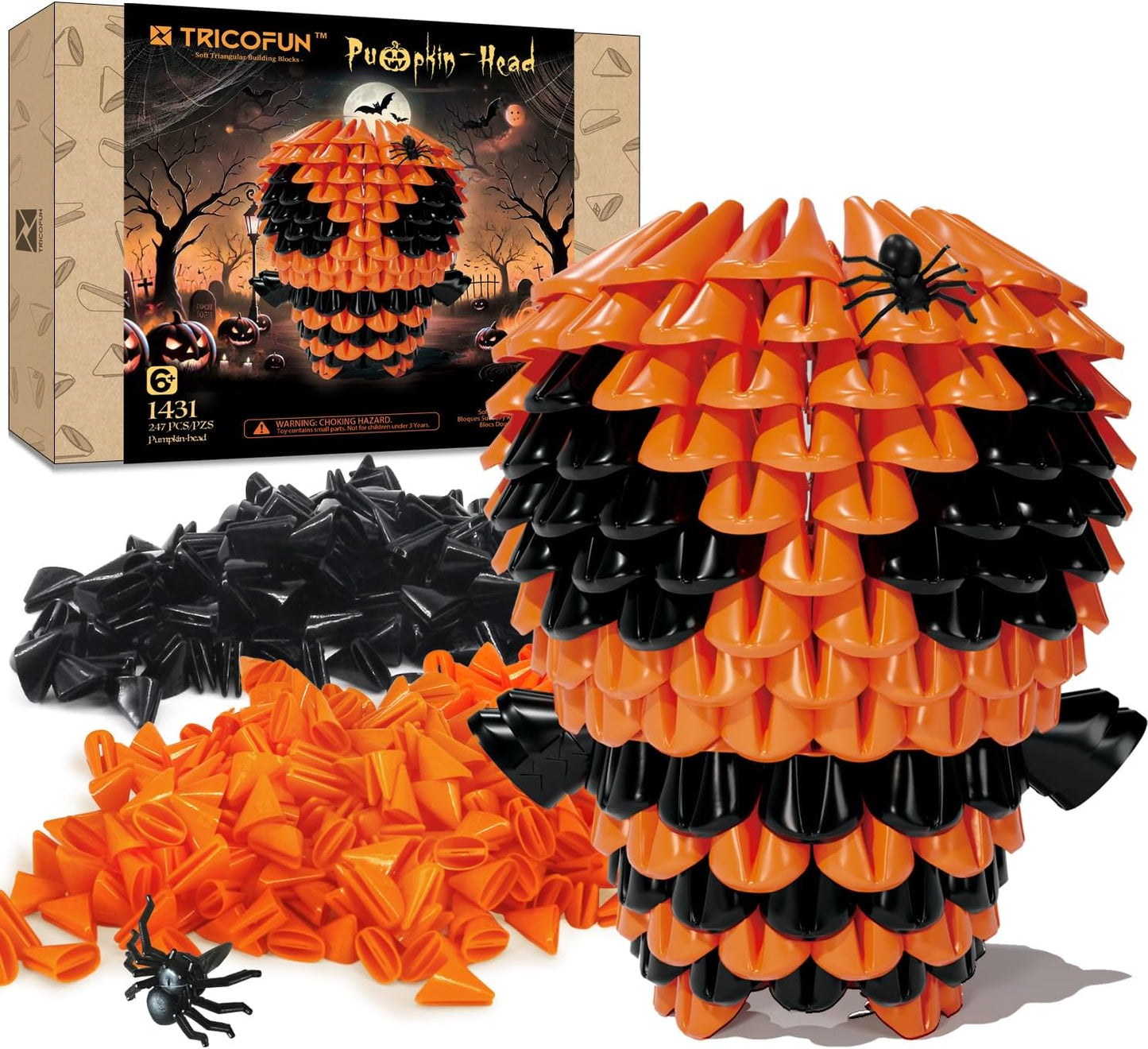 TRICOFUN™ Halloween Soft Building Blocks Pumpkin-head-1431