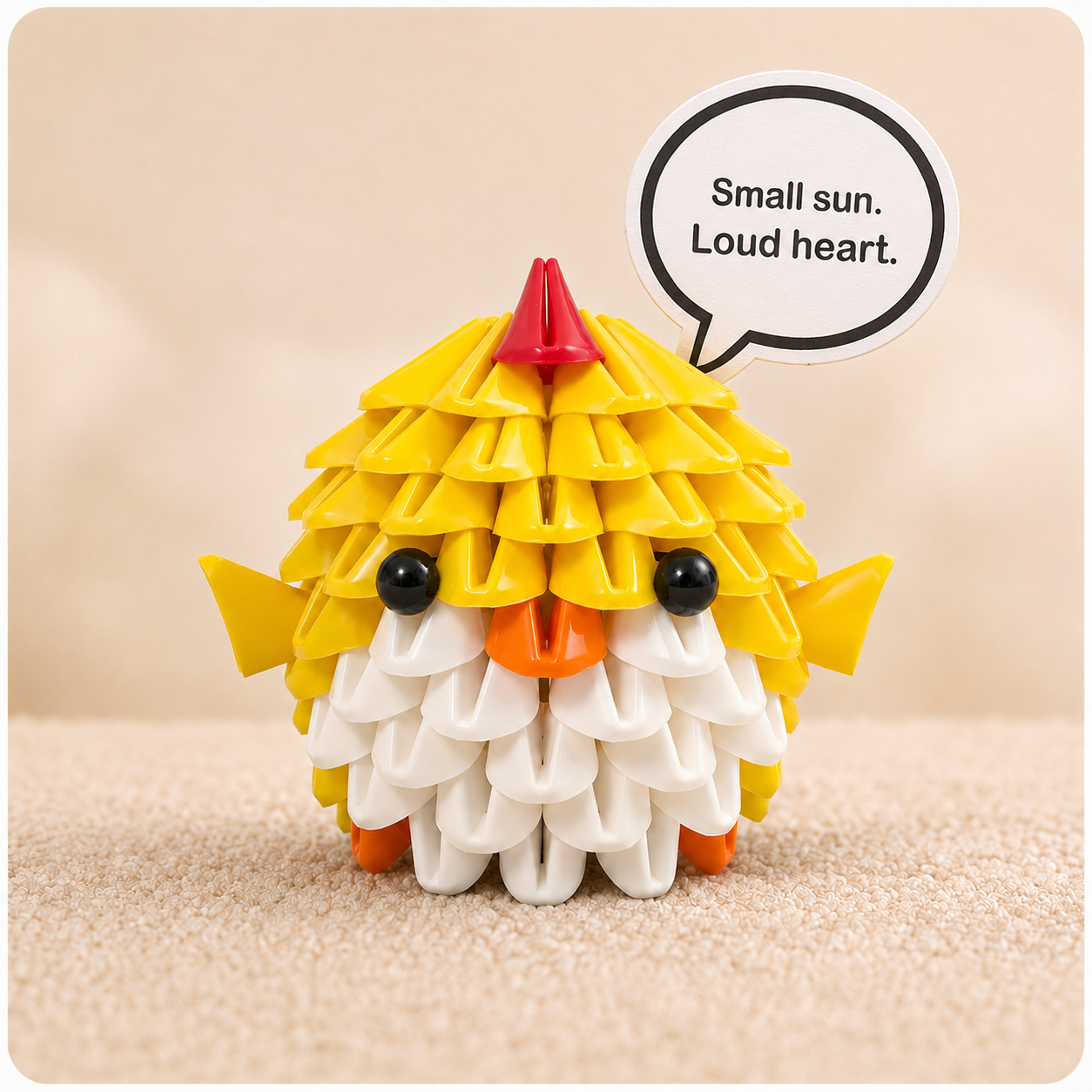 Tricofun® Sunny Yellow Chick Soft Triangle Building Kit — Pre-order