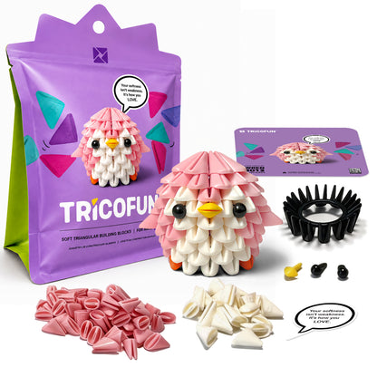 Tricofun® Wren Pink Bird Soft Building Kit