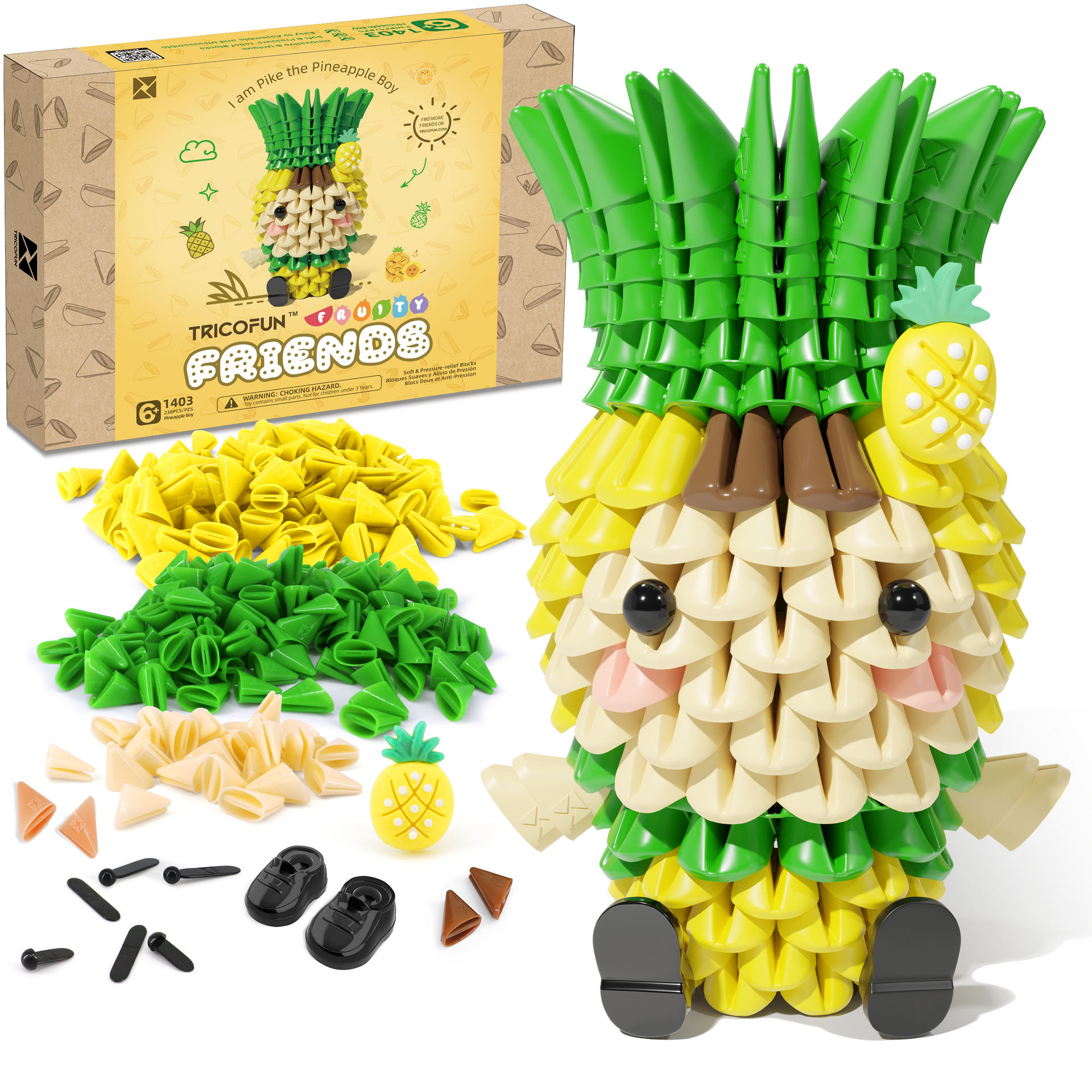TRICOFUN™ Fruity Friends Pike the Pineapple Boy - 1403 – Tricofun
