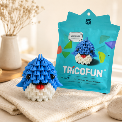 Tricofun® Drift Blue Whale Soft Triangle Building Kit — Pre-order
