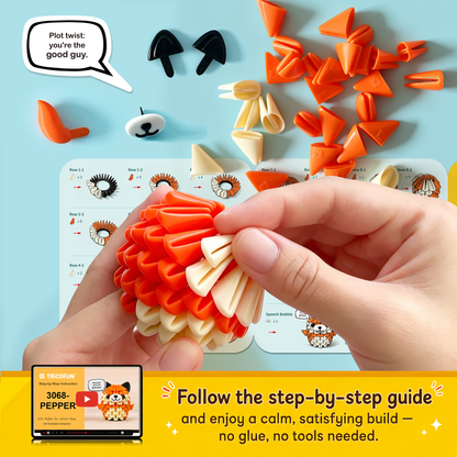 Tricofun® Pepper Fox Soft Building Kit