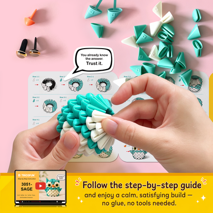 Tricofun® Sage Owl Soft Building Kit