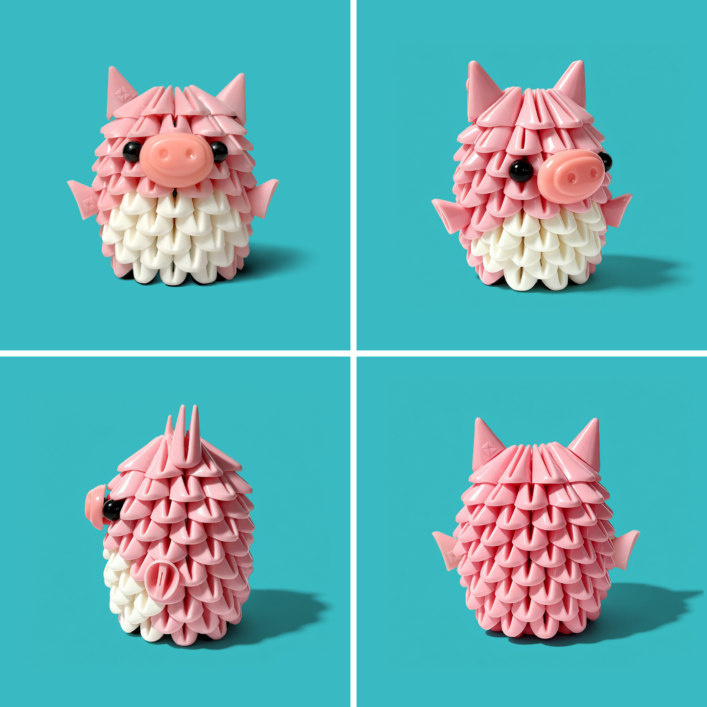 Tricofun® Peaches Pink Pig Soft Triangle Building Kit — Pre-order