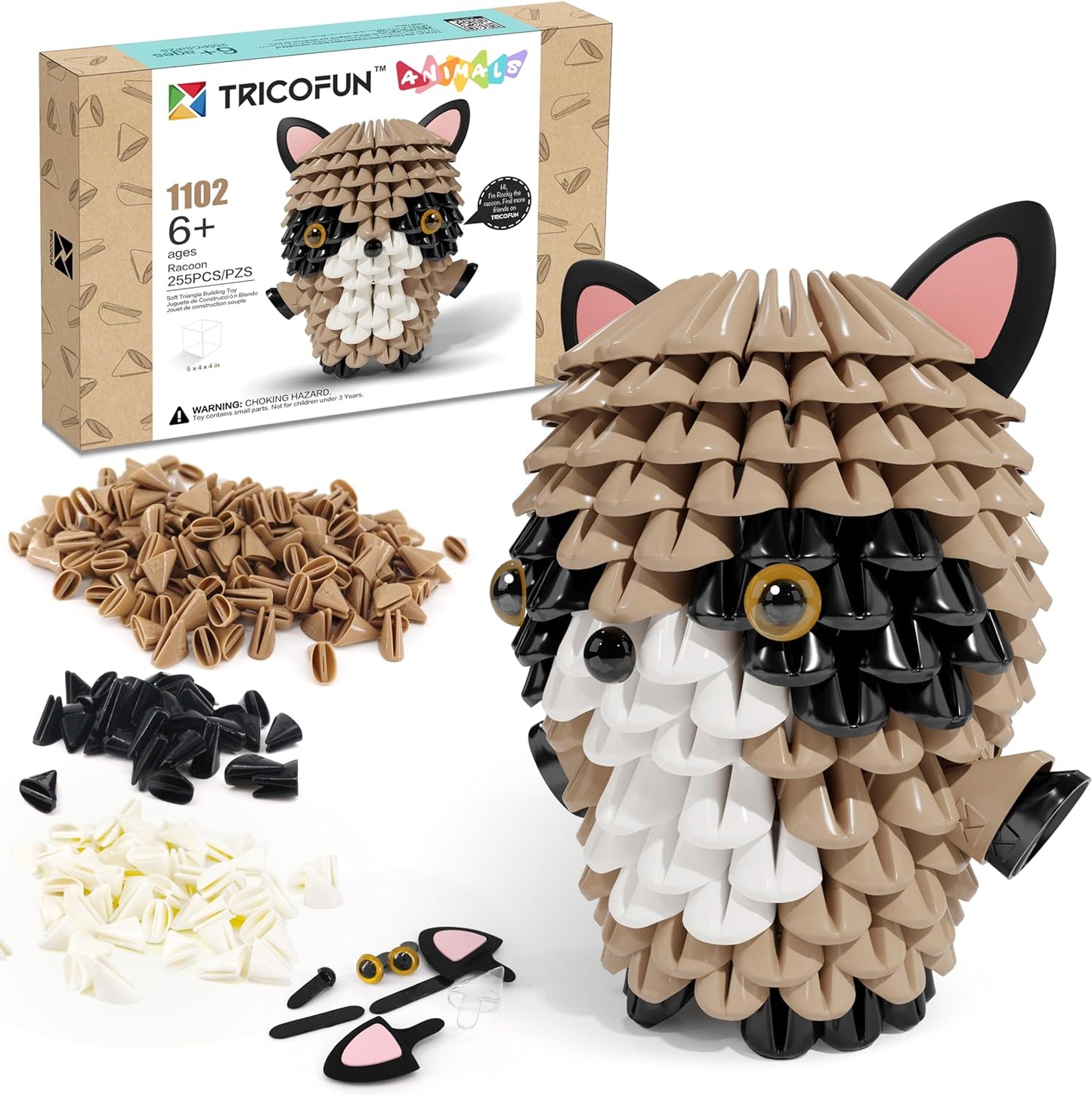 TRICOFUN™ Animals Rocky the raccoon building kit -1102