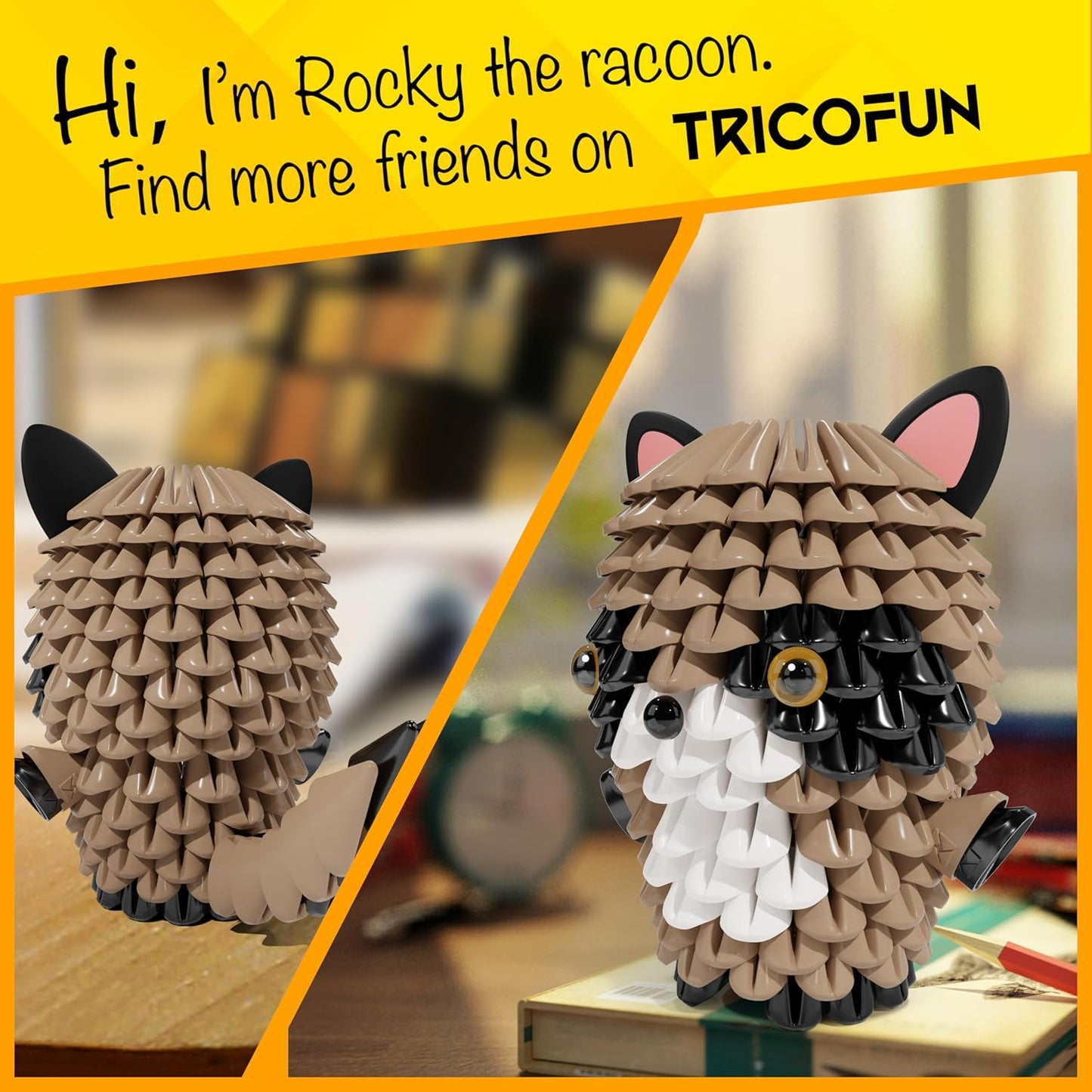 TRICOFUN™ Animals Rocky the raccoon building kit -1102