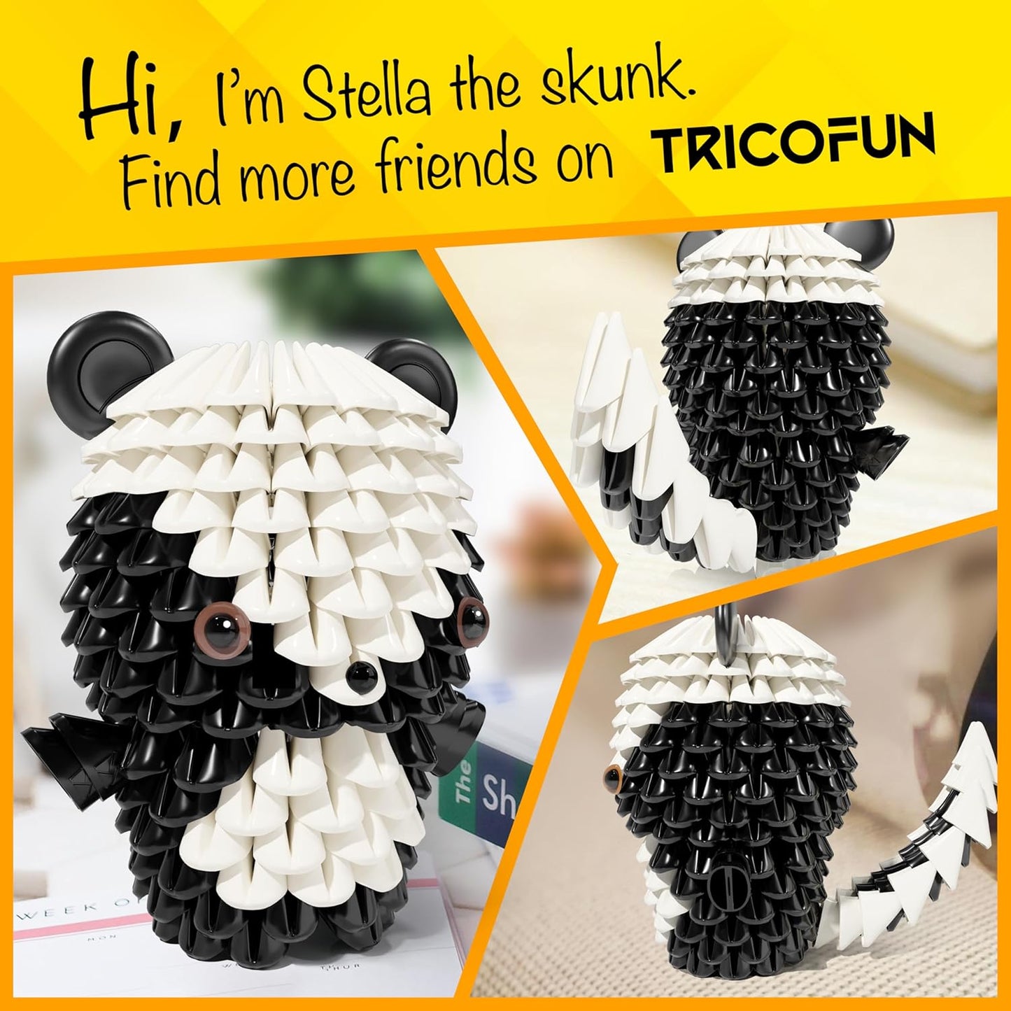 TRICOFUN™ Animals Stella the Skunk building kit -1105