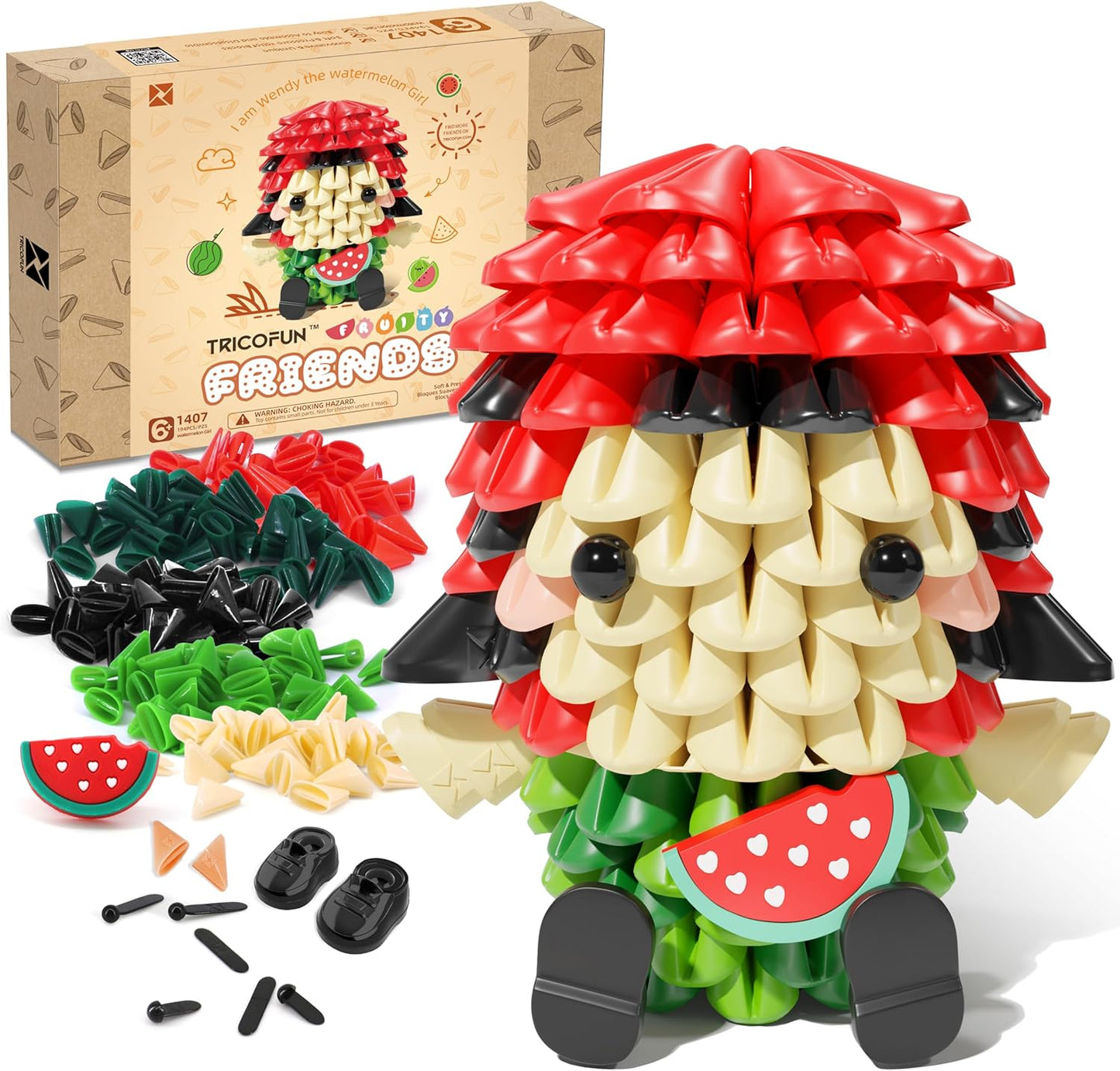 TRICOFUN™ Fruity Friends Wendy the Watermelon Girl - 1407