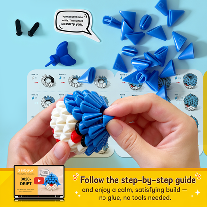 Tricofun® Drift Whale Soft Building Kit